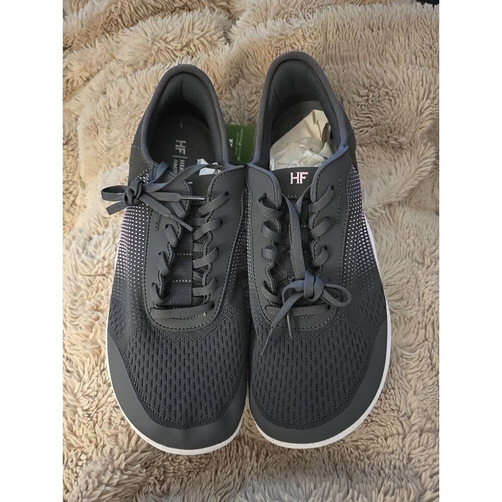 HIKE HF Gray/Pink Mesh Sneakers Lace Up Unisex Men 12 Women 14 EU 45
